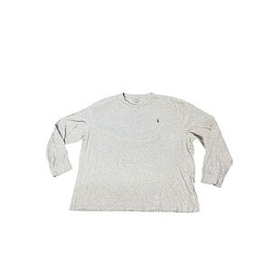 Polo Ralph Lauren Men's 2XL Gray Long Sleeve Crewneck T-Shirt Logo